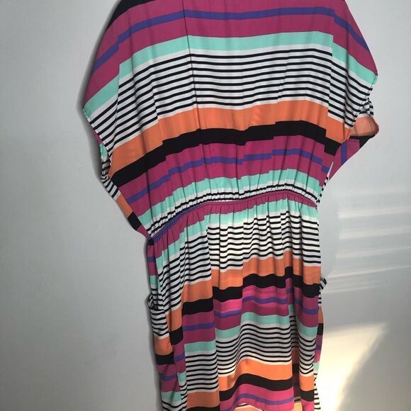 Fashion to Figure Striped Dress w/ Pockets plus - Picture 2 of 5